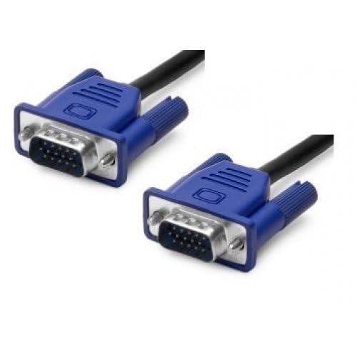 Hexabyte 15-Pin Male to Male VGA Cable (Blue) – VGA Video Cable for PC, Monitor, Projector – Durable, Crystal Clear 1080p Video Transmission, 6ft/1.8m