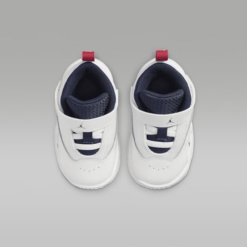 Jordan Max Aura 6 Baby/Toddler Shoes (FQ8296-100, White/Varsity Red/Midnight Navy) Size 74