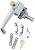 Wright Products VK333X3 KEYED TIE-DOWN PUSH BUTTON Handle, ALUMINUM