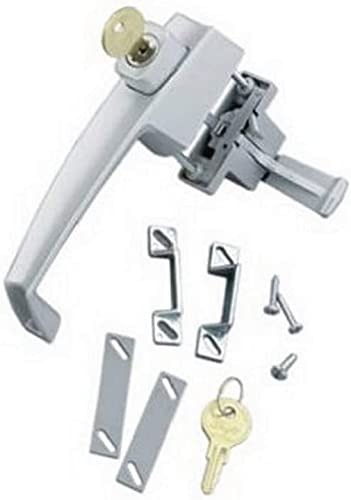 Wright Products VK333X3 Tie Down Keyed Push Button Door Latch for Screen and Storm Doors, Aluminum