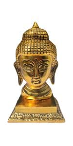 Wonder Care | Gautama Buddha Statue Hand-Sculpted in Great Detail with Antique Finish, Buddism Idol for Car | Pooja Set, Home Decor | Mandir | Gift | Hindu God Idol (Buddh 6")