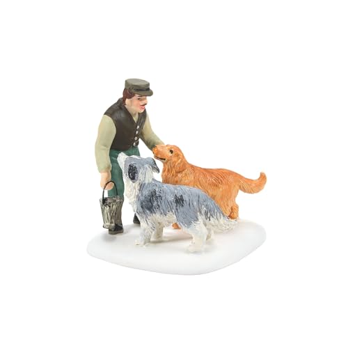 Department 56 Porcelain Dickens Village Accessories Man's Best Friends Figurine, 2.24 Inch, Multicolor