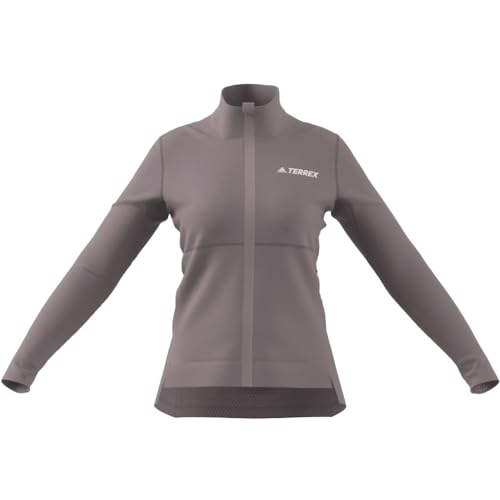 adidas Women's Terrex Multi Light Fleece Full-Zip Jacket, Preloved Fig, Large