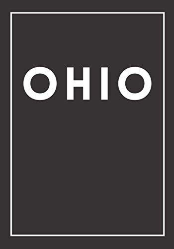 Ohio: A black decorative book for coffee tables, bookshelves and end tables: Stack "States" decor books to add home decoration to bedrooms, lounges ... own home or as an interior design savvy gift.