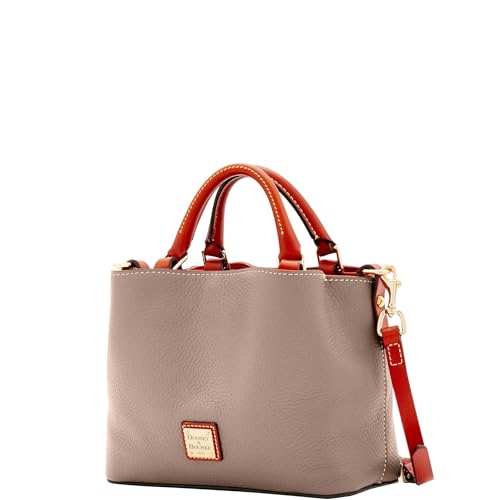 Dooney & Bourke Women's Mini Barlow Satchel in Pebble Grain Leather, Small Handbag with Adjustable, Detachable Shoulder Strap2