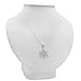 Amanda Rose Collection Diamond Accent Snowflake Pendant Necklace in Sterling Silver on an 18 inch Sterling Silver Chain