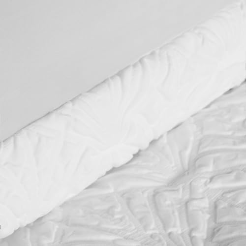 Housse de couette double moderne blanche parure lit géométrique
