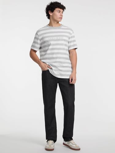 GUESS Camiseta con logotipo a rayas