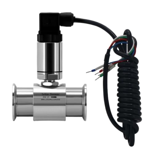 Débitmètre d'eau analogique DN15 SS304 avec capteur de débit de liquide 4-20mA haute précision