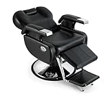 Beautystyle Electric Recline Barber Chair Professional Salon Barber Chair for All Purpose with Hydraulic Pump