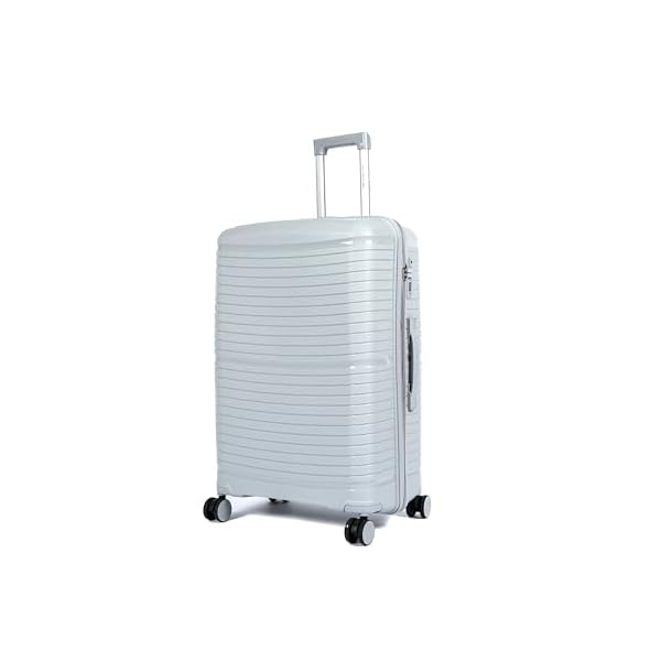 Luggage-Travel-Gear-Lightweight-Unbreakable-PP-Luggage-Set-Durable-Luggage-Travel-Bag-Suitcase-Combo-Featuring-Double-Spinner-Wheels-Light-Grey-Checked-Luggage-28-Inch Luggage & Travel Gear Lightweight Unbreakable PP Luggage Set Durable Luggage Travel Bag & Suitcase Combo Featuring Double Spinner Wheels (Light Grey, Checked Luggage 28-Inch)