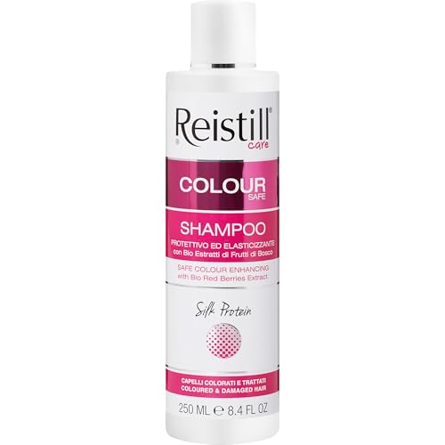 Reistill Champú Colour Safe – Champú protector de color – Champú capilar con complejo de proteínas de seda para hidratar, brillo y elasticidad – Champú para cabello teñido – 250 ml