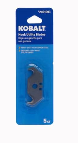 K.balt 3/4-in Carbon steel Hook Utility Razor Blade (5 -Pack)