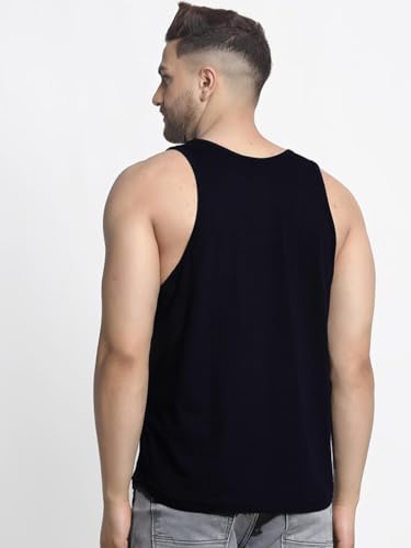 Image of Regular Fit 100% Cotton Vest for Men Multipurpose Sleeveless Undershirts Tank Top Use for Gym wear, Running Tanks Sando and Outdoor Baniyan for Men