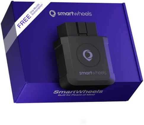 SmartWheels Real-time GPS Tracker|1-Month Free App Subscription Included| Location Tracking | Geo-Fencing| Driving & Vehicle Health Monitoring | Accident Alerts| for Families & Fleets|