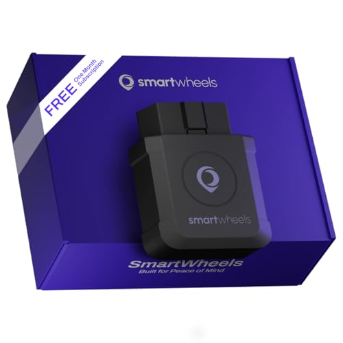 SmartWheels Real-time GPS Tracker|1-Month Free App Subscription Included| Location Tracking | Geo-Fencing| Driving & Vehicle Health Monitoring | Accident Alerts| for Families & Fleets|