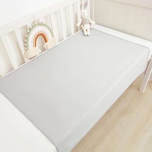 Protège matelas imperméable lavable Susurration lit enfant gris lot de 2