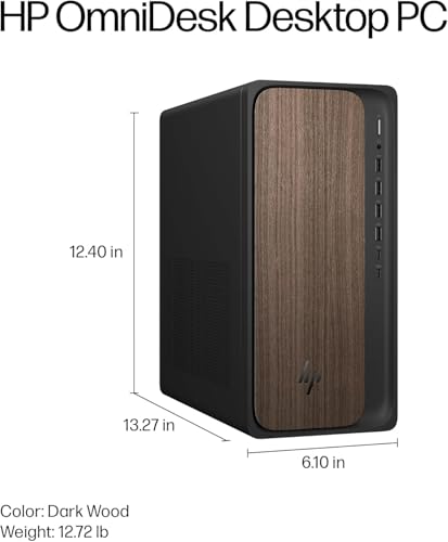 Image of HP 2025 OmniDesk M03 Premium Business Next Gen AI Desktop Computer Intel Core Ultra 5 225(Up to 4.9GHz), 16GB DDR5 RAM, 256GB PCIe SSD,+ 1TB HDD Wi-Fi 6, HDMI, DP, 2-Monitor Support 4K, Windows 11