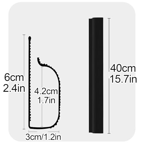Cable Management 15.7in Large Capacity Wire Hider for Cords Self Adhesive Cable Organizer for Home Office (White) miniatura 2