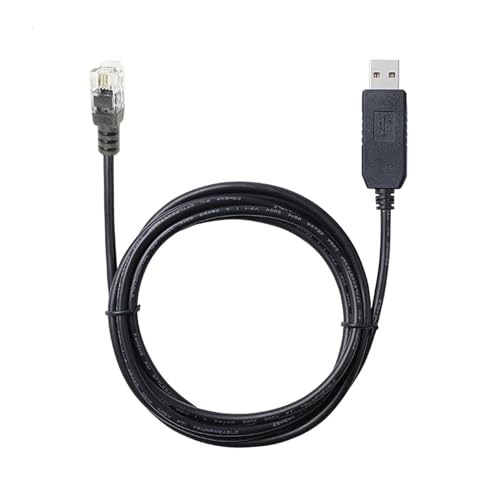 Iop-Ron 4P4C RJ9 to USB RS232 Serial Cable for IEQ30 Pro IEQ45 Pro CEM60 Firmware Upgrade and Installation PC Control.(1.8M)