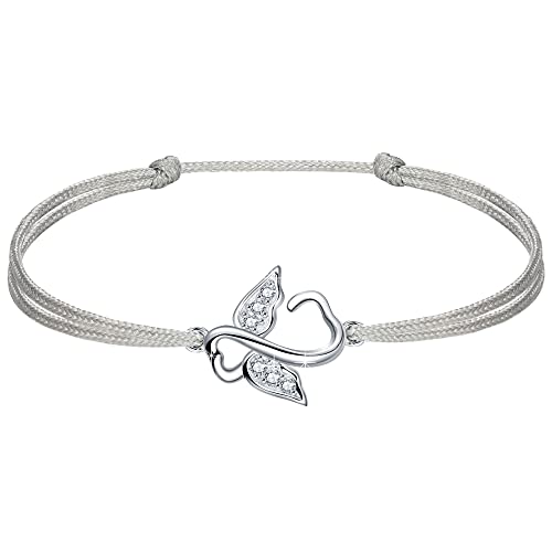 Schutzengel Armband Damen 925 Sterling Silber Engel Armbänder Einstellbare Handarbeit Kinder Mädchen Glücksbringer Taufe Geschenke Cover