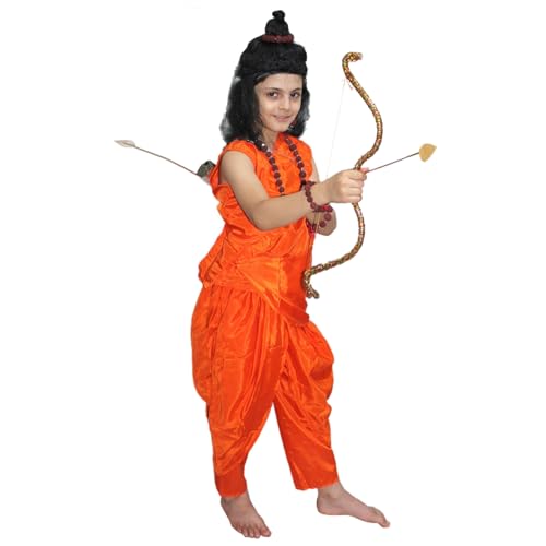 Image of Kaku Fancy Dresses Ramayan Costume for Kids | Infant Baby Ram Dress | Mata Sita /Seeta Costume | Hanuman Costume for Boys with Accessories