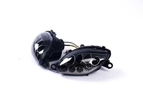 TOPZONE Fit for Suzuki 1999-2007 HAYABUSA - GSX1300R; LED Front Flasher Light Lamp Idicator Turn Signal (Smoke)