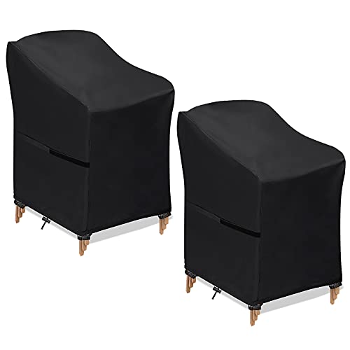 Gartenstuhl Abdeckung 65x65x120cm - 210D Oxford Stoff - Staubschutz Für Stapelstühle