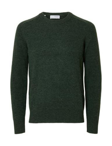 Slhrai Ls Knit Crew Neck Noos tricot en maille premium pour homme exigeant