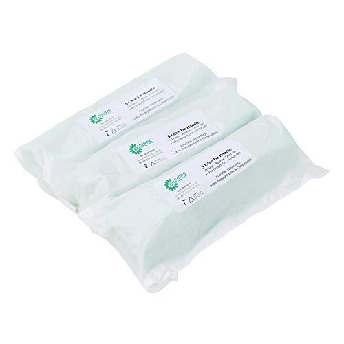 All-Green - Sacchetti biodegradabili con Maniglie autochiudenti da 5 Litri, per Raccolta di rifiuti organici, 150 Sacchetti