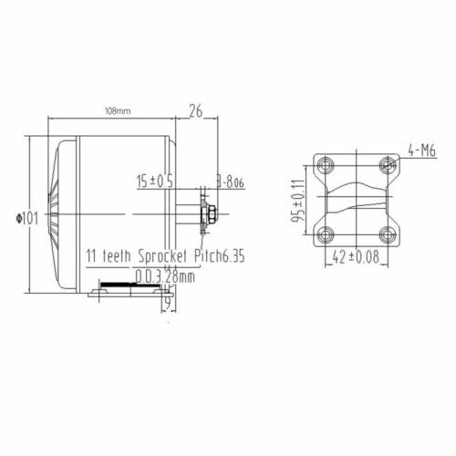 Motore magnetico a energia libera perpetuo permanente fai da te DC motore elettrico mobile ad alta velocità per turbine eoliche 24 V 350 W