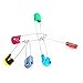 Diaper Pins, Large Colored Safety Pins, Stainless Steel Safety Locking Baby Cloth Diaper Nappy Pins (#1)