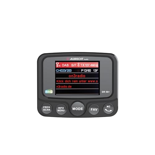 Adaptateur pour radios de voiture ALBRECHT DR56+ émetteur FM et Bluetooth