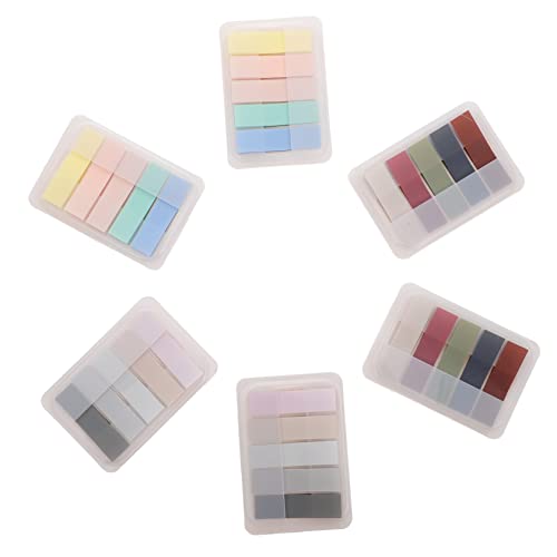 SAFIGLE �tⳃ����p�b�h �����}�[�L���O�X�e�b�J�[ �����S�n���炩 �������ē\�邾�� �m�[�g �v���[���p �I�t�B�X��ƒ�̗\��Ǘ��p 6�Z�b�g