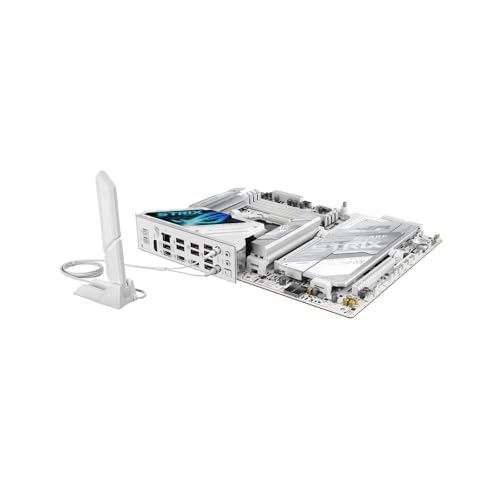 ROG Strix X870E-A Gaming Neo, Scheda Madre AMD ATX, Socket AM5, 16+2+2 Stadi di Alimentazione, Slot DDR5, 4 Slot M.2, PCIe 5.0x16, WiFi 7 con Q-Antenna, PCIe Slot Q-Release, Aura Sync, Bianca - Scheda madre - Immagine 5