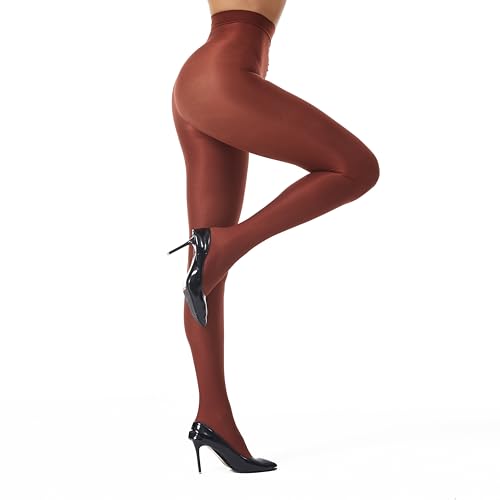Image of Frola Shaping Tights for Women 70D Shimmery Pantyhose for Dance Ballet Glitter Socks