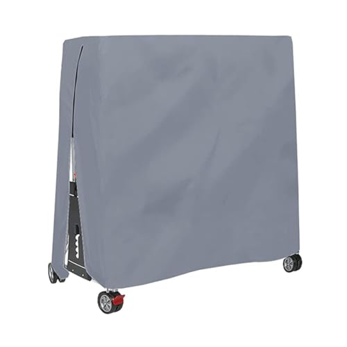 Jorzer Tischabdeckung für den Außenbereich Abdeckung für Tischtennisplatte wasserdichtes 420d Oxford Gewebe Abdeckung für Tische Schutzhülle für Tischtennisplatte für Außenbereich 185x165x70cm Grau