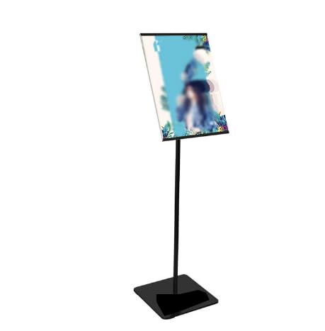 Support d'affiche au sol A3 réglable et vertical pour affichage en magasin