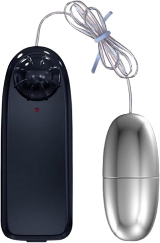 Silver Clit Bullet Power Vibrator,Remote Control Vibrating Egg Waterproof Stainless Steel Jump Eggs Massager Muscle Exercises Bullet Vibrator for Men Women Sex Toys