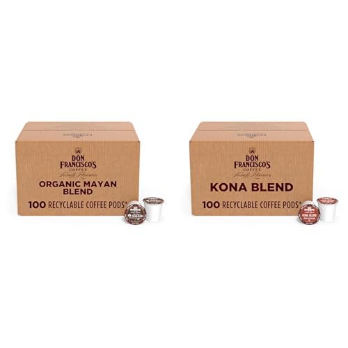 Don Francisco's K-Cup Coffee Pod Bundle – Organic Mayan Blend & Kona Blend, Medium to Medium-Dark Roast, 100 Count Each (200 Total Pods) image 5