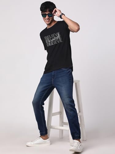 Image of ADRO Tshirt for Men | Printed T Shirt for Men | 100% Cotton Regular Fit T-Shirt |Printed T Shirt