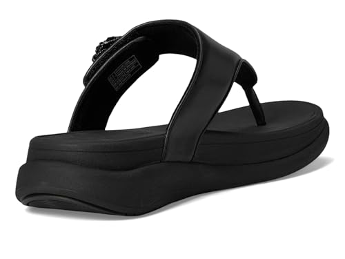 Image of FitFlop F-Mode Go Beadie-Button Adj. Flatform Toe /Post Sandals