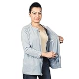 Inspired Comforts Mastectomy Recovery Shirt with Drain Pockets & Drainage Tube Fasteners, Grey 2XL