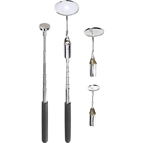 Inspektionsspiegel Aus Edelstahl – 17 Cm, 28 Mm Ø, Vergrößernd, Autoklavierbar
