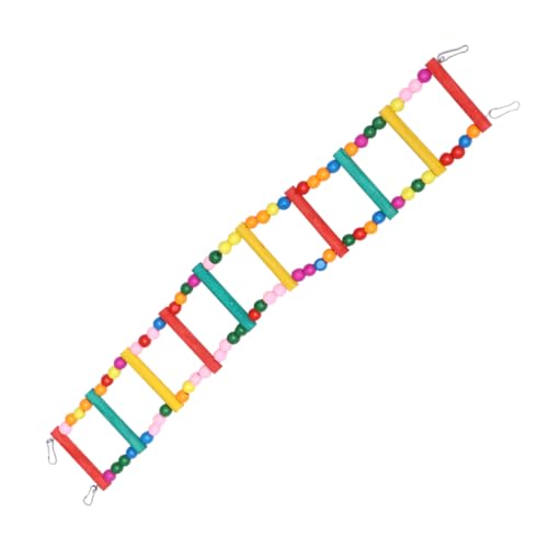 HANABASS Bird Toys for Parrots Wooden Ladder Toy Set Interactive Stair Climbing Play