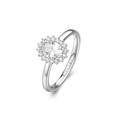 Anello kate in argento rodiato 925‰ con oval cubic zirconia. Taglia Anello 14. Scegli i gioielli Brosway ed esprimi il tuo stile e la tua personalità in tutte le occasioni