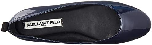 Karl Lagerfeld Paris Women's Slip On Vada Ballet Flat, Navy, 5.5 | Image 4