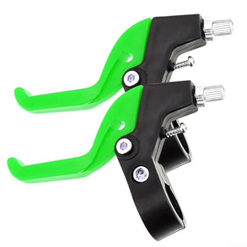 Bike Brake Levers, V-Brake Handlebar Bicycle Brake Handle For Most Bicycle, Children's Kids Bicycle Brake Handle, Kids Bike Hand Brake Kit,Road Bike Spare Parts(Green)