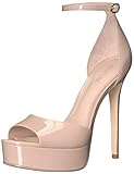 RACHEL ZOE Women's Margo Platform Sandal-Patent, Cameo, 6 M US