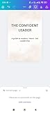  The Confident Leader (English Edition)